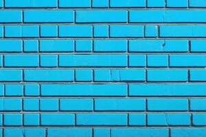 blu mattone parete sfondo, blu parete sfondo, mattone parete sfondo, parete sfondo, mattone sfondo, mattone parete struttura sfondo, mattone modello, ai generativo foto