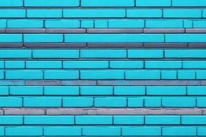 blu mattone parete sfondo, blu parete sfondo, mattone parete sfondo, parete sfondo, mattone sfondo, mattone parete struttura sfondo, mattone modello, ai generativo foto