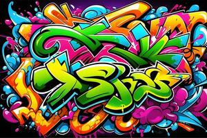 graffiti sfondo, graffiti sfondo, graffiti modello, strada arte sfondo, graffiti arte, graffiti disegno, graffiti dipingere, ai generativo foto