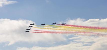 spettacolo aereo a madrid, spagna foto