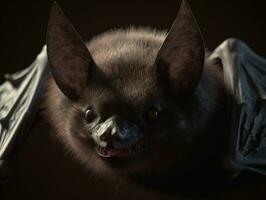 pipistrello ritratto creato con generativo ai tecnologia foto