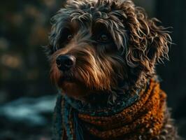 Barbet cane creato con generativo ai tecnologia foto