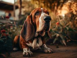 beagle cane creato con generativo ai tecnologia foto