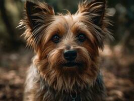 australiano terrier cane creato con generativo ai tecnologia foto