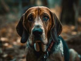 cane da caccia cane creato con generativo ai tecnologia foto