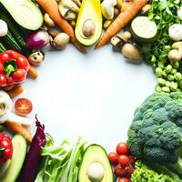 vegetariano cibo sfondo per mondo vegano giorno celebrazione ai generativo foto