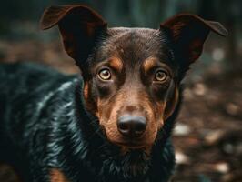 australiano kelpie cane creato con generativo ai tecnologia foto