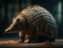 armadillo ritratto creato con generativo ai tecnologia foto