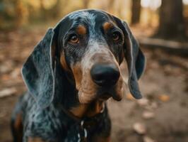 bluetick coonhound cane creato con generativo ai tecnologia foto