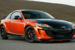 sport auto mazda rx8 jdm. generativo ai professionista foto