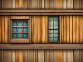 finestra di il Casa su di legno sfondo foto