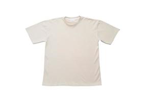 t-shirt semplice su sfondo bianco foto