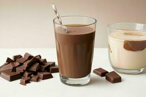 cioccolato latte. ai generativo professionista foto