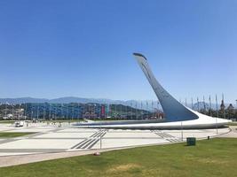 fontane cantanti nel parco olimpico di sochi, russia foto