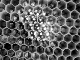 la struttura esagonale astratta è a nido d'ape dall'alveare foto
