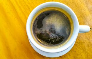 tazza di Americano nero caffè nel ristorante bar nel Messico. foto