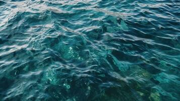 acqua superficie, mare struttura sfondo generativo ai, ai generato foto