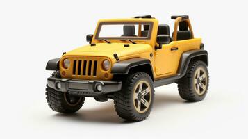 visualizzazione un' 3d miniatura jeep. generativo ai foto