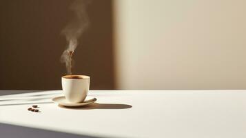 foto di un' far cadere di caffè cascate a partire dal il caffè pentola in il caffè