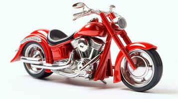 visualizzazione un' 3d miniatura motociclo. generativo ai foto