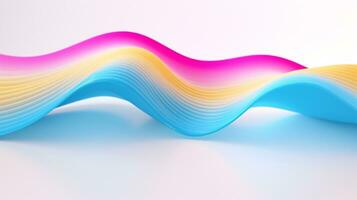 un' freddo onda modello con blu e rosa neon leggero . generativo ai foto