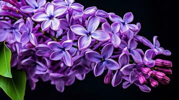 foto di bellissimo lilla fiore isolato su bianca sfondo. generativo ai