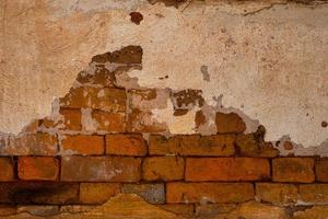 vecchio, grungy, muro di mattoni, cemento, struttura, fondo foto