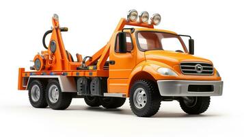 visualizzazione un' 3d miniatura trainare camion. generativo ai foto