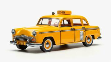 visualizzazione un' 3d miniatura Taxi. generativo ai foto