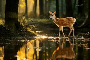 avvicinamento animale nel selvaggio natura foto