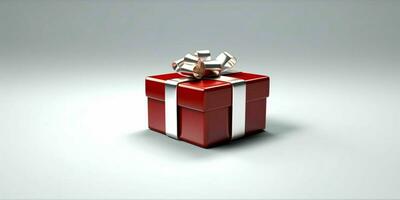 elegante Natale regalo scatola. Natale regalo. generativo ai foto