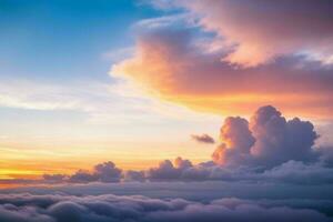 nuvoloso cielo a Alba sfondo. ai generativo professionista foto