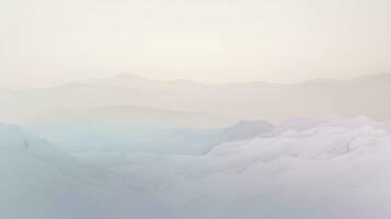 tranquillo nebbia nel sognante pastello colori foto