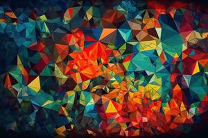 colorato astratto triangolato sfondo illustrazione foto