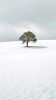 serenità nel Spagna un' minimalista paesaggio capolavoro foto