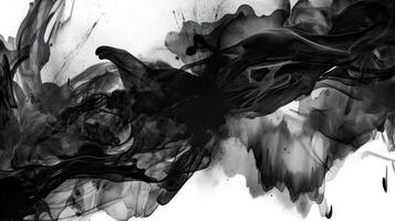 elegante nero acquerello ictus sfondo per creativo progetti foto