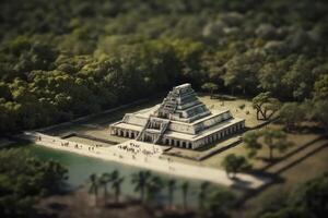 scoprire il miniatura mondo di chichen itza Messico foto