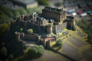 miniatura Visualizza di Edimburgo castello nel Scozia foto