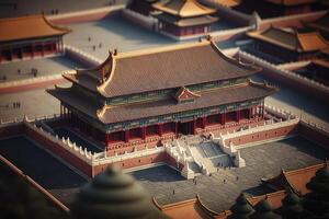 miniatura Visualizza di il proibito città nel Cina foto