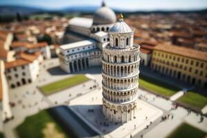 miniatura pendente Torre di pisa nel Italia foto