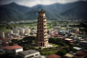 miniatura pendente Torre di nantou Taiwan nel alto definizione foto