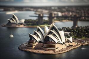 miniatura Visualizza di sydney musica lirica Casa nel Australia foto