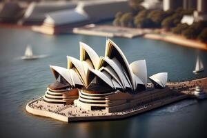 miniatura Visualizza di sydney musica lirica Casa nel Australia foto