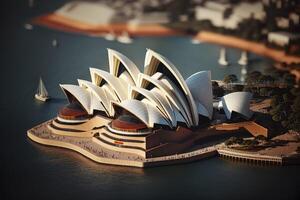 miniatura Visualizza di sydney musica lirica Casa nel Australia foto