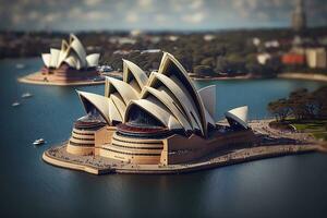 miniatura Visualizza di sydney musica lirica Casa nel Australia foto