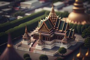 reclinabile Budda a il tempio nel bangkok Tailandia foto