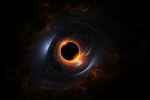 esplorando il misteri di nero fori nel il universo foto