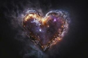 galattico cuore un' fotorealistico morbido messa a fuoco cinematico Immagine foto