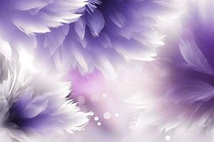 morbido primavera sfondo con viola sfocato fiore petali ai generato foto