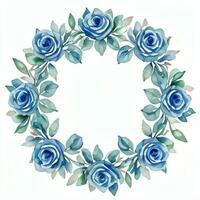 acquerello blu Rose clipart foto